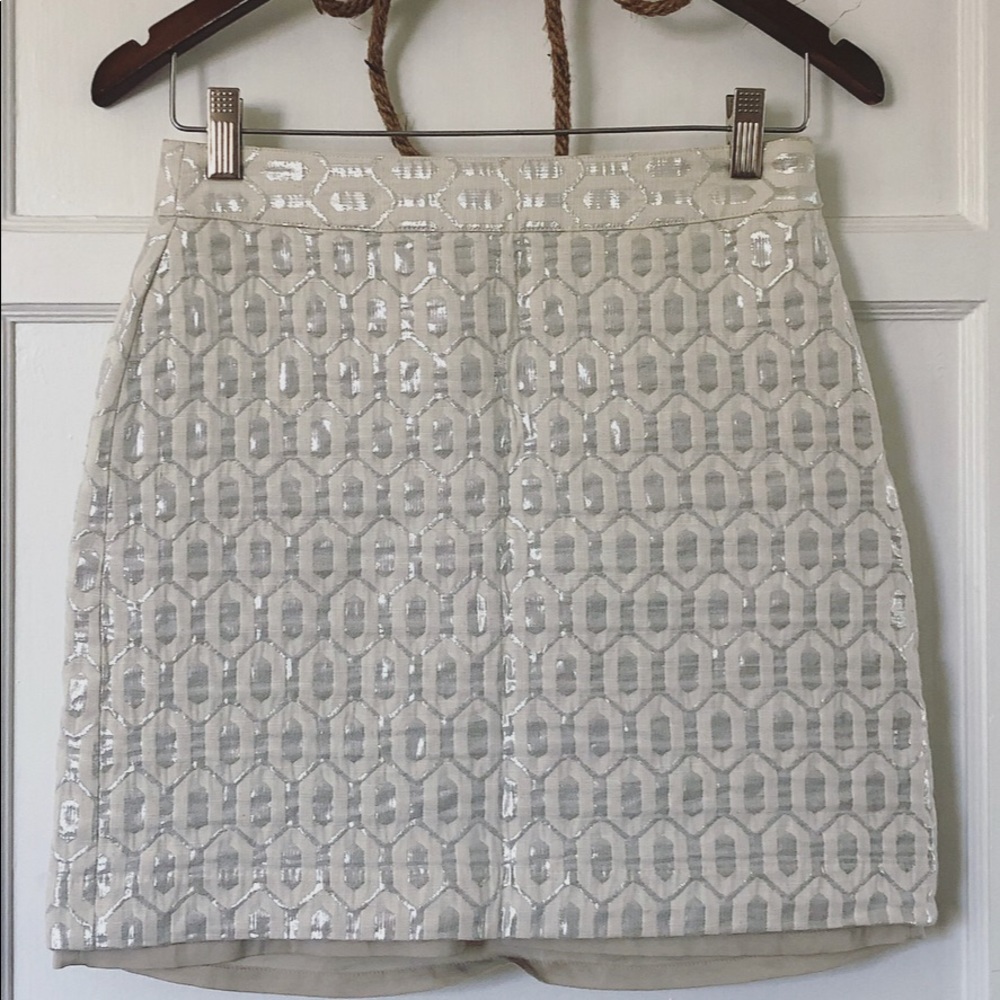 Banana Republic skirt with metallic detail